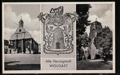 Ansichtskarte wolgast - ansichtskarte,