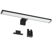 B-Ware LED Spiegelleuchte Bad 3 in 1 schwarz 8W 3000K 40cm Spiegellampe 230V