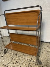 Mid Century Servierwagen Teewagen Bremshey Retro  60er Jahre Palisander Chrom