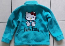 Top ! Türkisblaue Polartec Kuscheljacke Hello Kitty Gr.  116