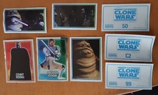 96 verschiedene Star The Clone Wars Merlin Stickers von 2008
