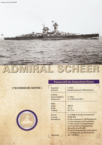 Sammlerprägung panzerschiff - sammlerprägung,