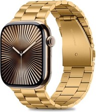 Luxus Edelstahl Armband für Apple Watch Ultra Series 9 8 7 6 Titan Metal 38-49mm