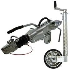 AHK Kupplung & Stützfuß für Ifor Williams 3500kg Autotransporter Anhänger CT177