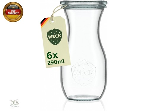 Glaskaraffe 250ml 6er set - glaskaraffe,