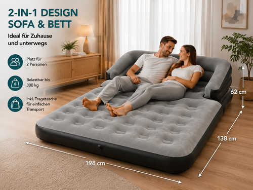 Aufblasbares schlafsofa - aufblasbares,
