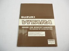 Suzuki Vitara Automatikgetriebe Werkstatthandbuch Ergänzung 1989/93