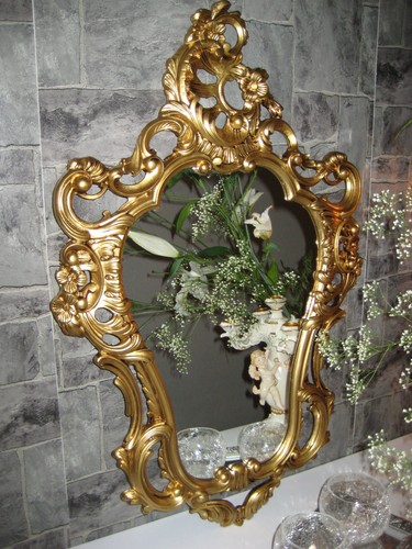 Wandspiegel barock gold oval - wandspiegel,