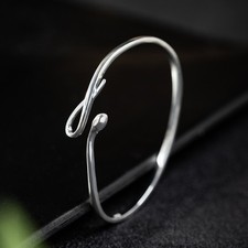 N04 Armreif Schlange 50 mm Sterling Silber 925 Armspange