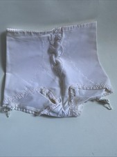 Vintage  Mieder Straps Schnür Korsett Hüfthalter rose Gr S Höschen