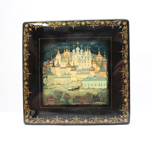 Alte russische lackdose - alte,