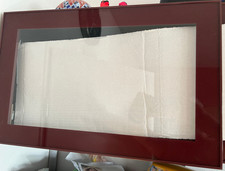 IKEA BESTA Glassvik Vitrinentür dunkel rotbraun klarglas 60 x 38 ohne Schaniere