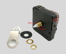 Quarz Uhrwerk lautlos mit Zeiger-Set 15 cm schwarz weiß gold ohne ticken leise