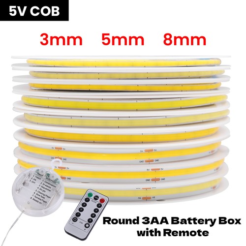 Cob led streifen stripe - 5v,
