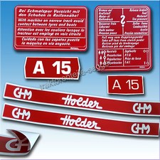 Aufkleber-Satz Aufkleber Holder A 15 6 teilig Schmalspur Traktor 60245830