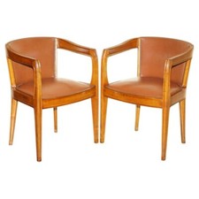 PAAR FRANZÖSISCHE ART DECO LEON JALLOT JUGENDSTIL NUSSBAUM SESSEL TEIL EINER SUITE