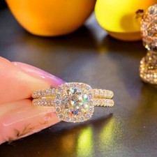 2 Karat Diamant Ringe Set Lab