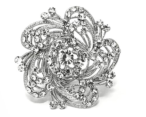 Brosche schalring rose - schalring,