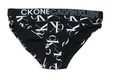 Slip Gr. 152/164 Calvin Klein schwarz m. Alloverprint