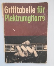 GRIFFTABELLE bis zur XII. Lage  für GITARRE - RAR!