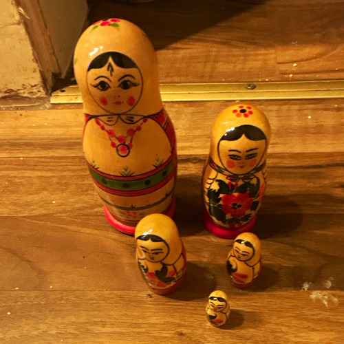 Matroschka steckpuppen set - steckpuppen,