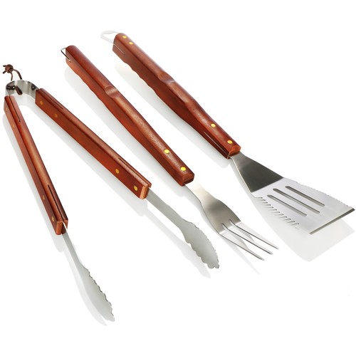 Teiliges grillbesteck mit - 3-teiliges,