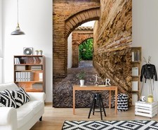 3D Stein Straße Q1150 Tapete