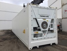 40 Fuß HighCube Kühlcontainer, ThermoKing Aggregat Tiefkühler Reefer Kühlzelle