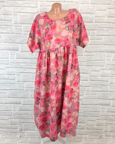 Damen leinen maxi kleid - damen,