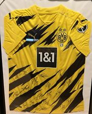Borussia Dortmund 09 Trikot 20/21 Teamsigniert Haaland co. Wie Neu mit Rahmen