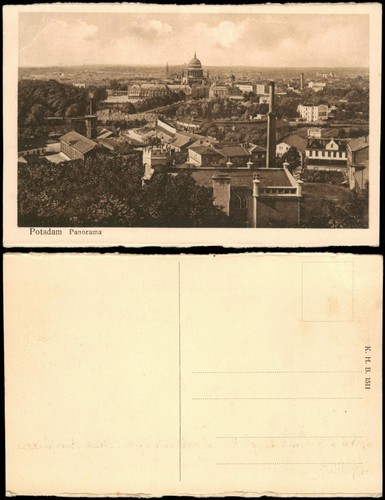 Ansichtskarte potsdam blick - ansichtskarte,