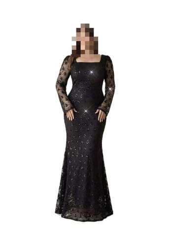Damen abendkleid lang schwarz - damen,