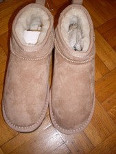 STIEFEL in beige/braun Mini UGG in Gr. 39 NEU