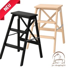 🔵🟡 IKEA Bekväm Trittleiter Tritthocker klappbar Stufe Küche Tritt bis 100kg