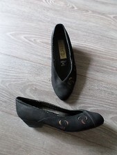 LADY STYLE - Schicke Halbschuhe/Pumps in Gr.: 3,5 - Leder - Schwarz