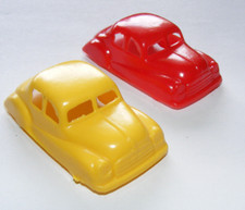Groschenauto Harter Plastik gelb rot Chevy Buick Torten Dekoration Konvolut