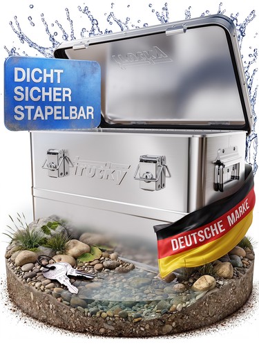 Aluminium box mit deckel - aluminium,