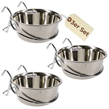 3er Set Edelstahlnapf zum