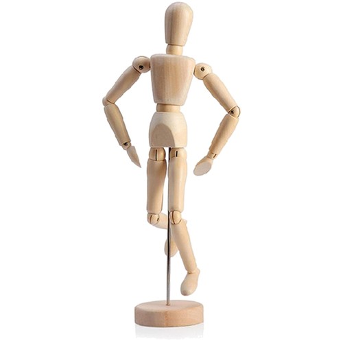Holzpuppe 30cm verstellbar - 30cm,
