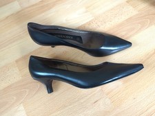 PK Peter Kaiser Pumps 5 38 Leder Schwarz Spitz