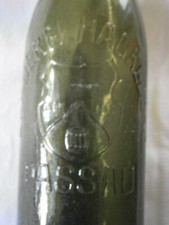 05Lt.alte Präge-Bier-Flasche
