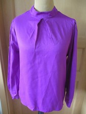 Bluse langarm magenta - bluse,
