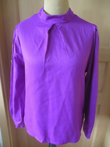Bluse langarm magenta - bluse,