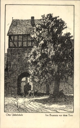Künstler ubbelohde otto - ak,