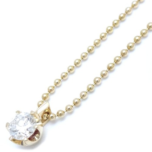 18k gelbgold collier diamant - gelbgold,