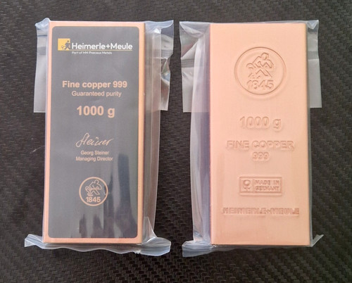 1kg kupferbarren heimerle - 1kg, &