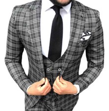 Designer Glencheck Herrenanzug