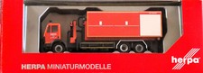 Herpa 090865 Mercedes-Benz SK Wechsellader mit Kran Feuerwehr Düsseldorf neu OVP