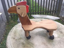 Super Stabiler Lauflernwagen Roll Huhn Holzspielzeug, Rutschfahrzeug