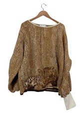 Arlette Kaballo Damen Pullover Leopardenmuster Gr. 40/L Braun